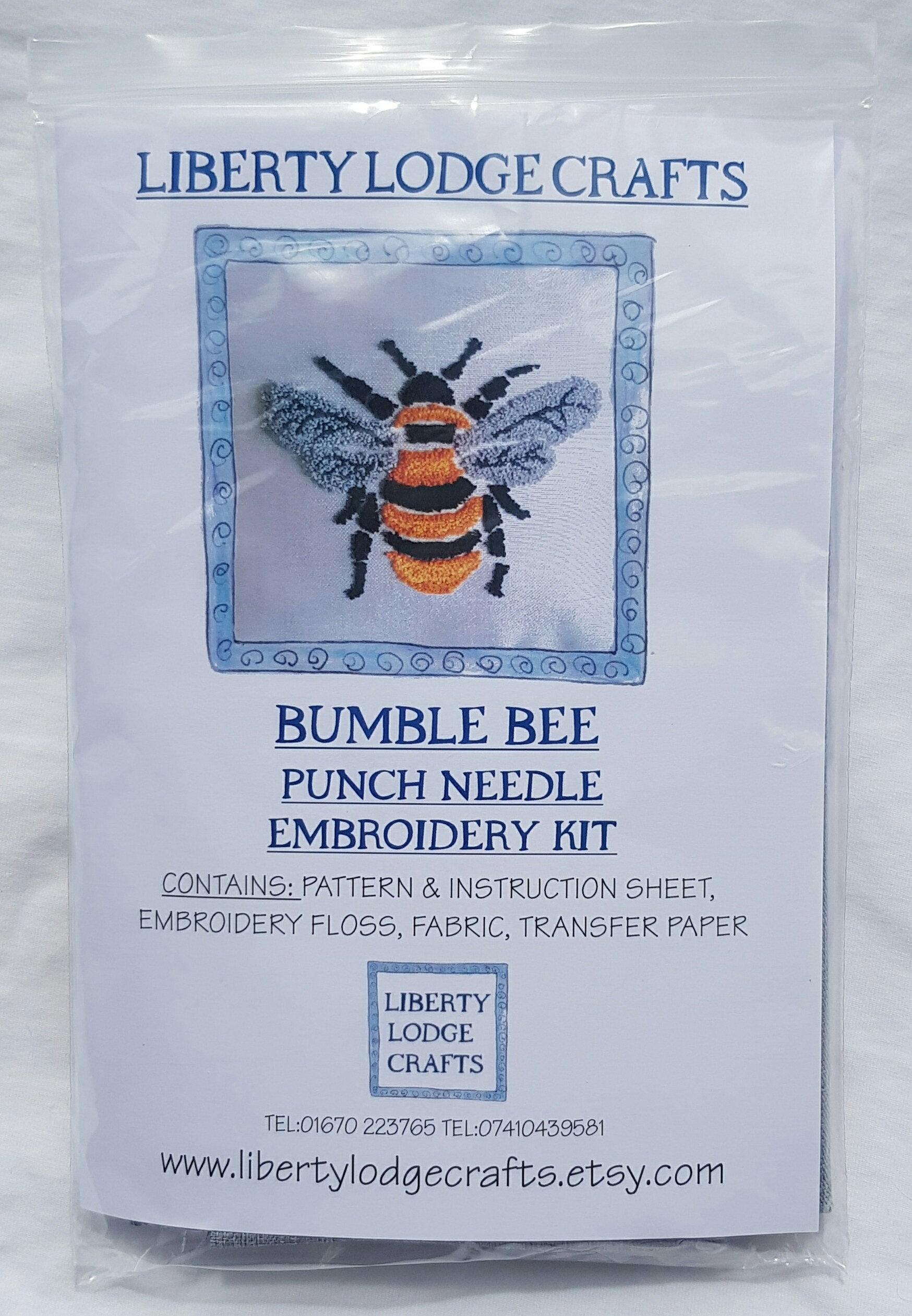 Bumble Bee Punch Needle Embroidery Kit - Etsy