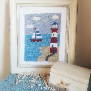 LIGHTHOUSE Punch Needle Embroidery Kit  (suitable for beginners)