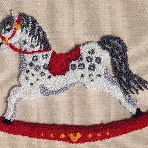 ROCKING HORSE Punch Needle Embroidery Kit