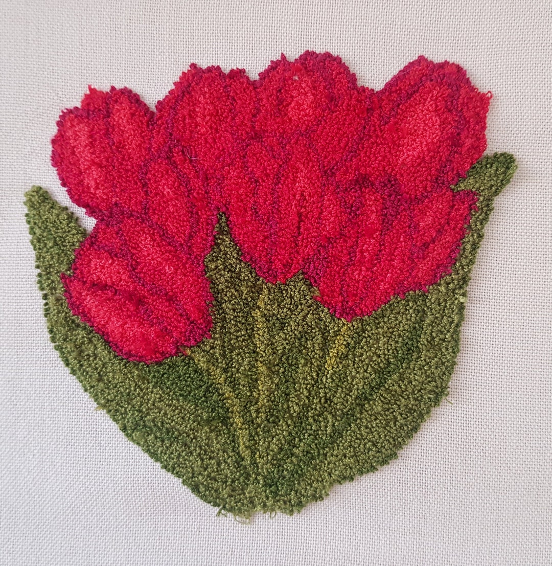 SPRING TULIPS Punch Needle Embroidery Kit - Etsy