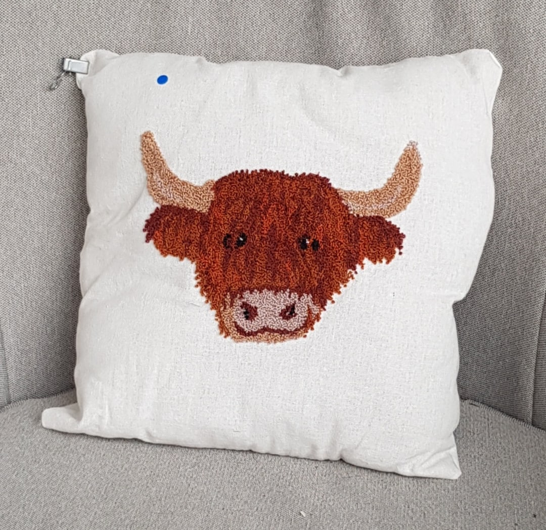 HIGHLAND COW Punch Needle Embroidery Kits Etsy