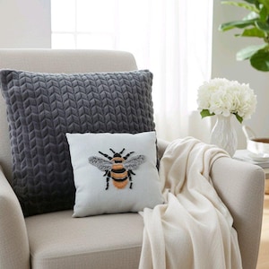 Stickset „Hummel“ mit Punch Needle, geeignet für Anfänger
