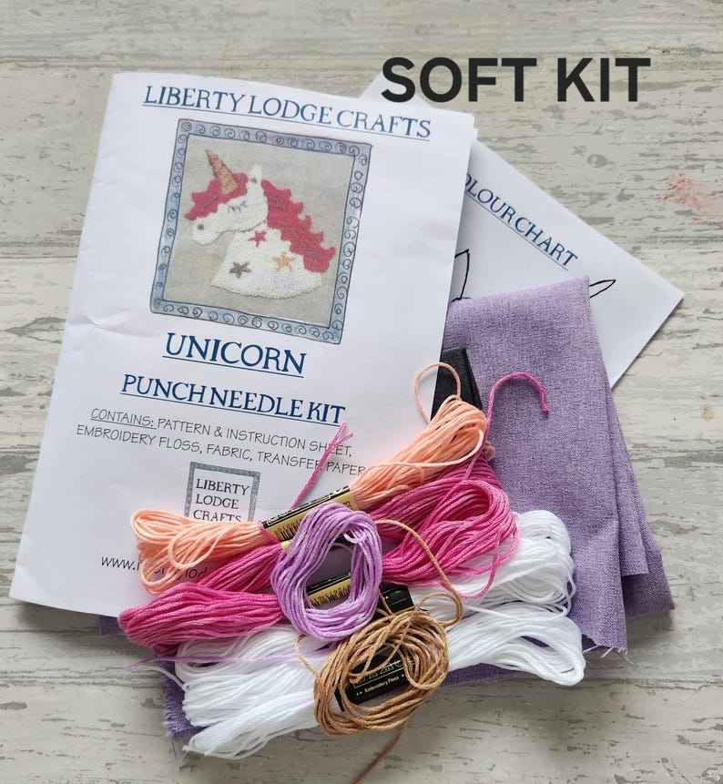UNICORN Punch Needle Embroidery Kit - Etsy