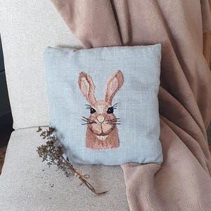 Hares Head Punch needle embroidery kit