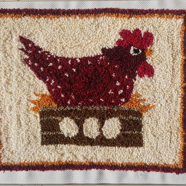 Punch Needle Dog Etsy