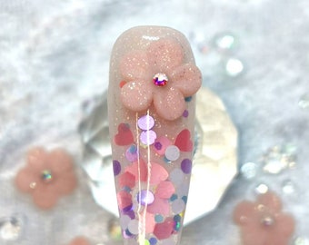 Acryl Kirschblüten Nagel Charms, Nail Art Bedarf, Bastelbedarf, handgemachte Rose Charms, Geschenk für Nailarttechniker