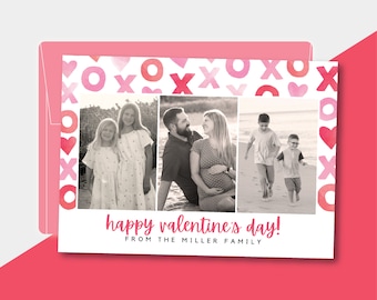 Valentines Day Template, Valentines Day Photo Card, Editable Valentines Card in Canva
