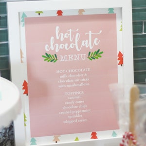 Hot Chocolate Bar Printable Kit, Hot Chocolate Bar Party Printables ...