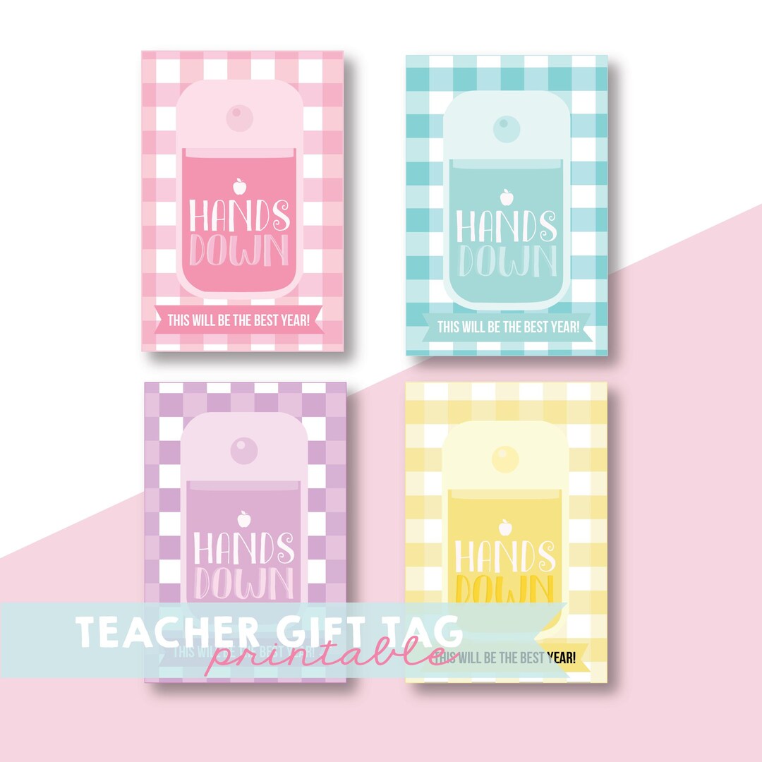 Back to School Gift Tag Printable, Printable Soap Appreciation Gift Tag ...