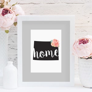 Wyoming State Print, Wall Art, Art de la carte, Wyoming State Printable, Digital Print