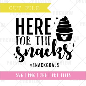 Dolewhip Snacks Svg, Here for the Snacks Svg, Vacation Shirt, Cricut File