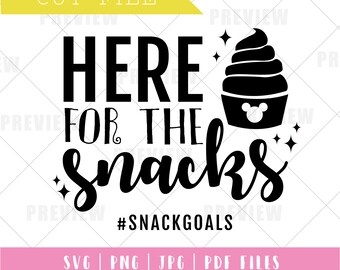 Dolewhip Snacks Svg, Here for the Snacks Svg, Vacation Shirt, Cricut File