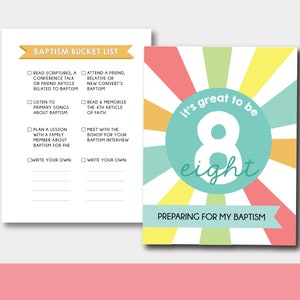 Baptism Packet , Great to be 8 , Baptism Activity Workbook image 2