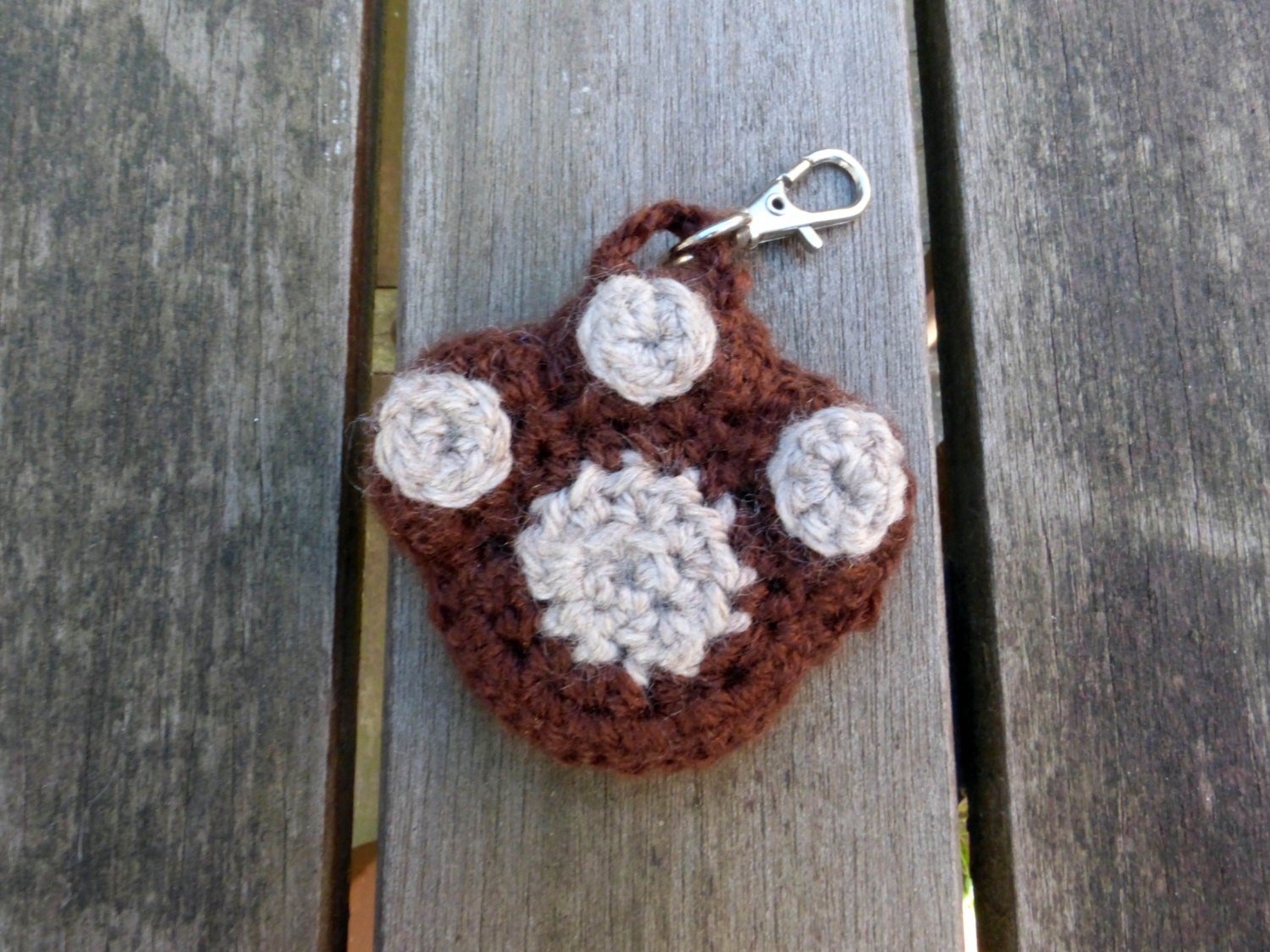 Paw Crochet Animal Keyring Vegan Gift keyring crochet cat Etsy