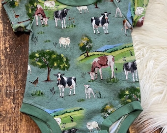 farm coming home outfit boy, farm animals baby shower gift, oink cluck baa moo first birthday outfit girl, gender neutral baby gifts, farmer