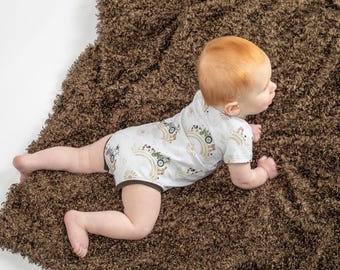 farm baby bodysuit for boys, boho rainbow coming home outfit girl, gender neutral baby shower gifts, barnyard fun 1st birthday outfit boy