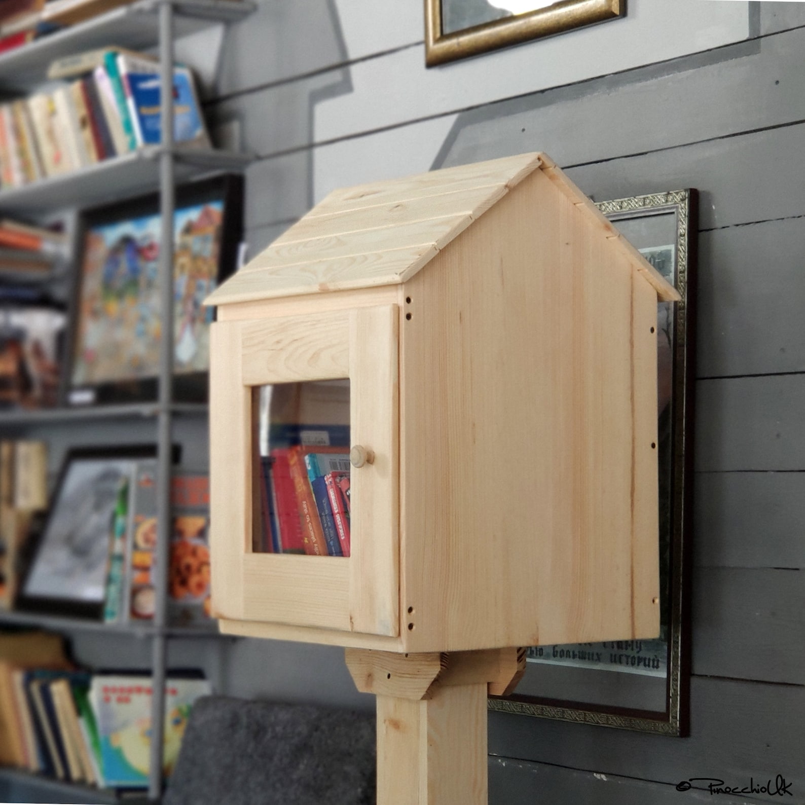 Sidewalk Library Kit Shared Tiny Community Street Lending Loan Etsy