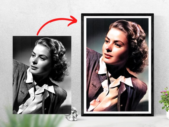 Black and White Photograph to Color Restoration Photo - Etsy