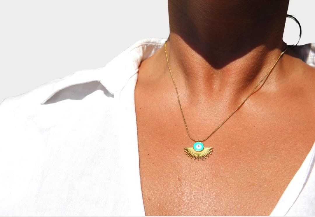 Celestial Eye 18K Gold Evil Eye Necklace main image 1