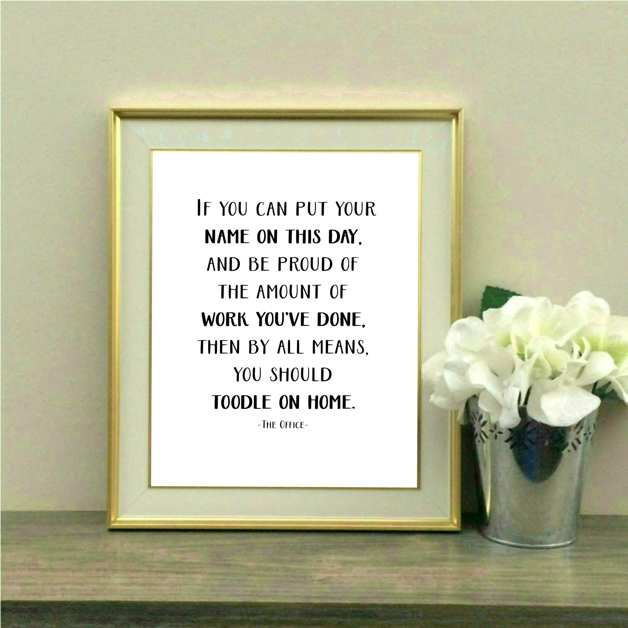 The Office Quote TV Show Inspirational Motivational Desk - Etsy