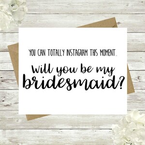 Will you be my bridesmaid, Bridesmaid, Proposal, Funny, Maid of Honor, Asking, Card, Bridal Party, Act Surprised, Instagram, Printable