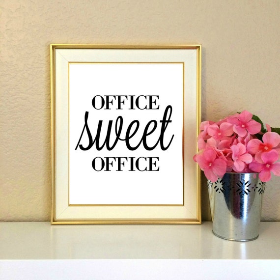 Biuro Sweet Office Wystrój Biura Dekoracje Biurowe Etsy