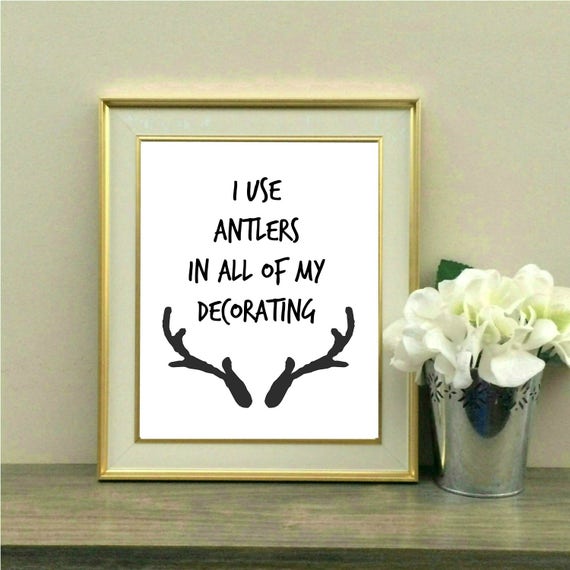 I Use Antlers In All Of My Decorating Gaston Song Beauty And Etsy