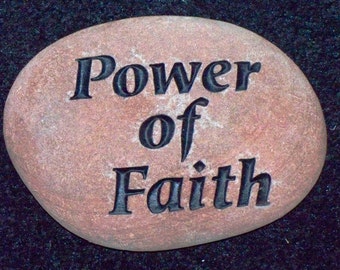 Faith stone 7" custom engraved 28.00 free shipping