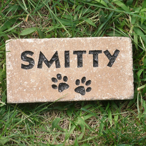 Pet memorial paver 4 x 7"  custom engraved free shipping