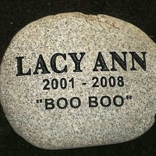 Pet memorial stone 9"