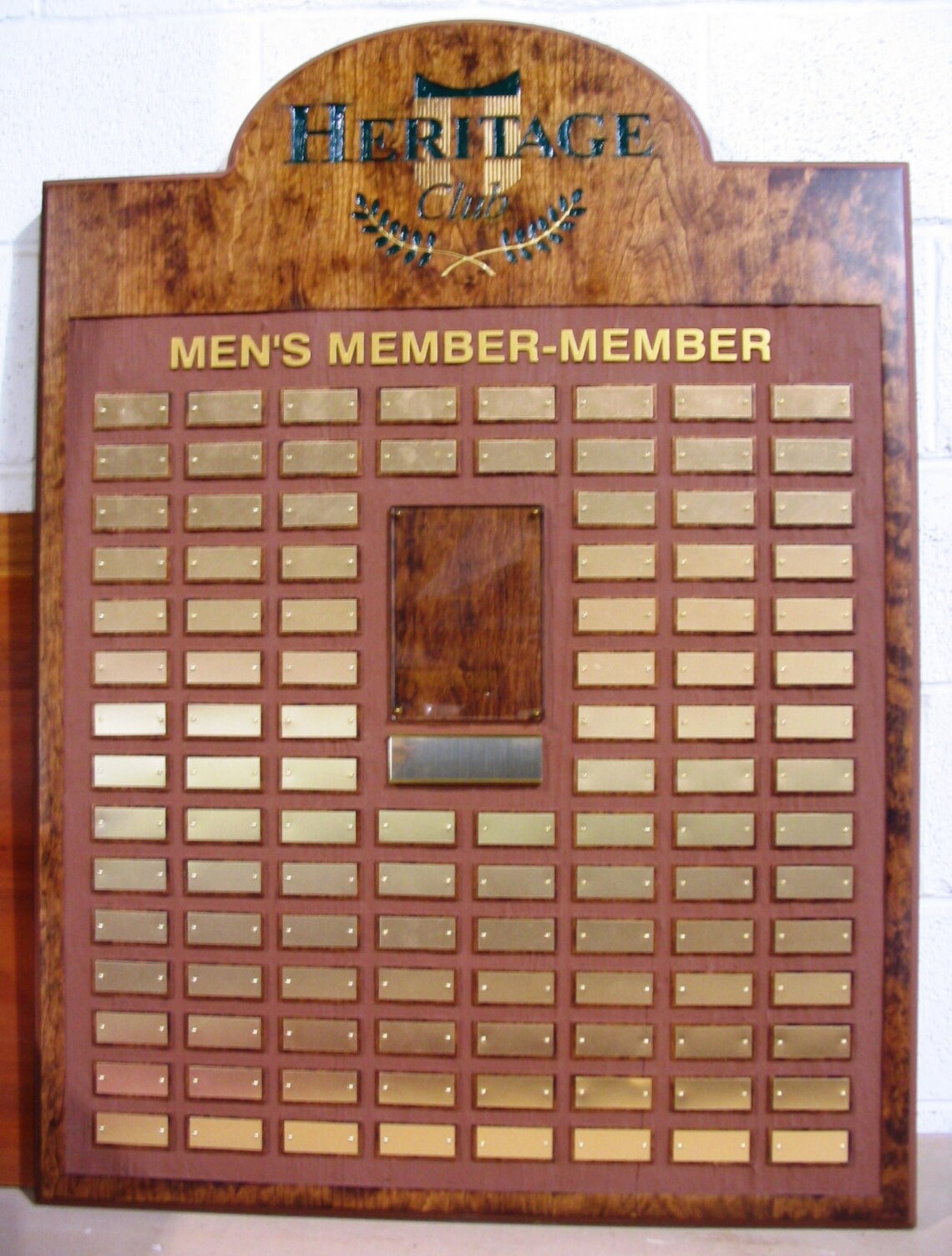 Custom carved perpetual recognition plaque 120 plates Etsy