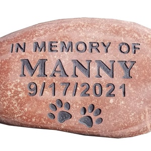 Pet memorial stone 7 custom engraved free shipping image 3