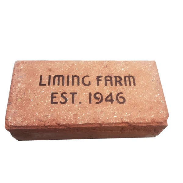 Custom Engraved bricks - 3 lines of text, 16 characters per line