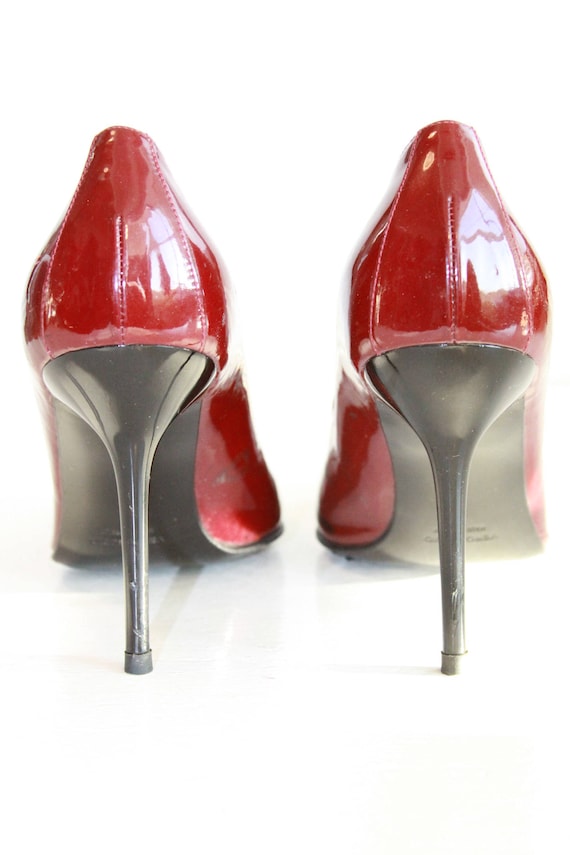 Dolce Gabbana Spike Pumps | Red Patent Spike Heels
