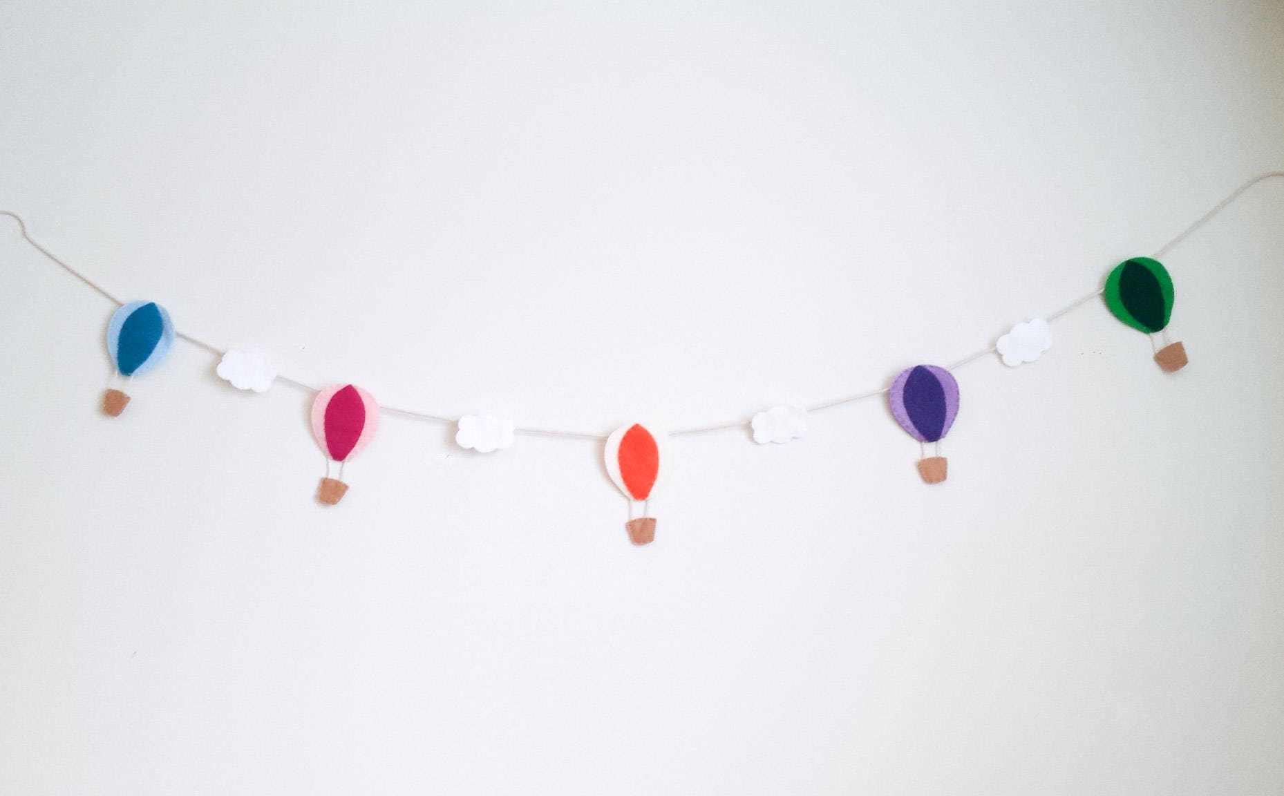 Hot Air Balloon Garland / Felt balloon garland Etsy