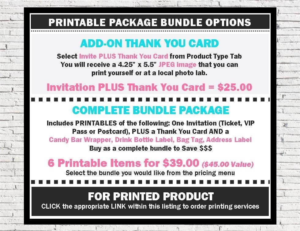 Red Carpet Paparazzi Ticket Invitation Printable With Printed - Etsy