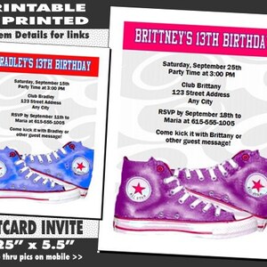 Invitaciones en forma de tenis converse hot sale