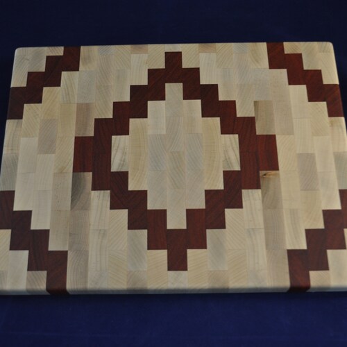End Grain Mesquite Wood Round Cutting Board Etsy