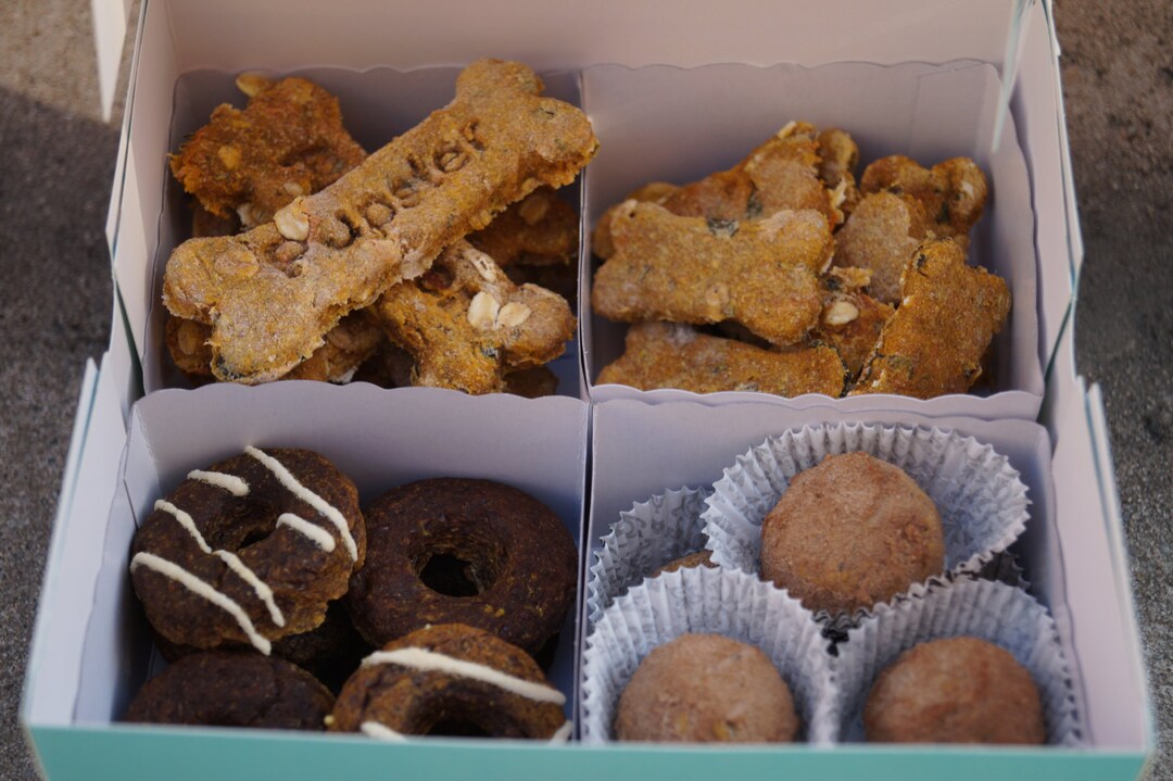 Spring Mixed Treat Box Gourmet Dog Treat Gift Box Organic and Vegan Dog