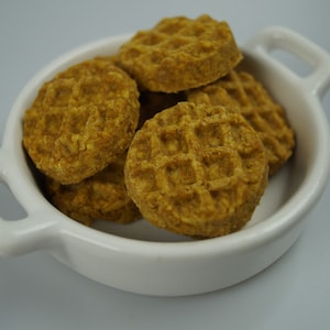 Waffle Bites - Dog Treats - Healthy Dog Treats - Organic Dog Treats - Vegan Dog Treats - Gluten Free and All Natural Dog Treats - Dog Gift