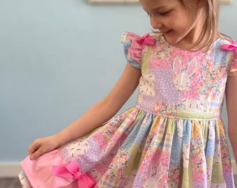 Easter dress, easter bunny dress