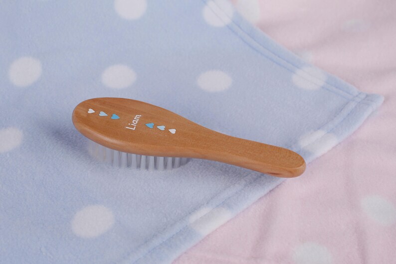 personalised hair brush baby