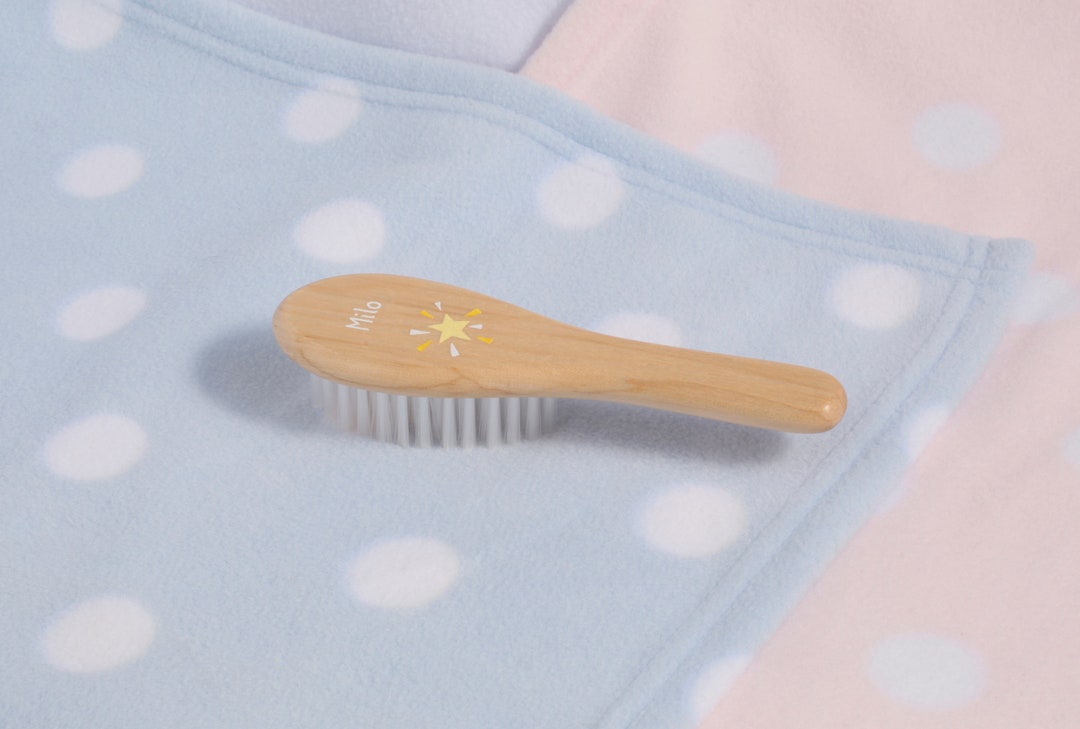Baby Gift Personalised Baby Hair Brush Handpainted With a Etsy UK