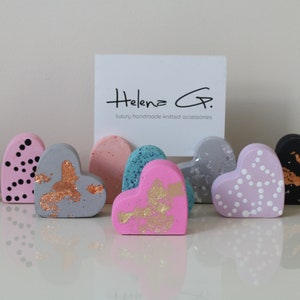 Décoration d'intérieur porte-cartes en jesmonite coeur d'amour, cadre de table, cadeau de mariage, cadeau de fête, cadre de table de bureau, cadre de nom.