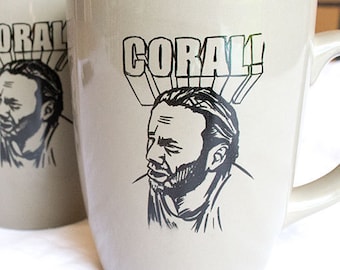 The Walking Dead Coral Mug | Rick Grimes Carl Joke Coffee Cup