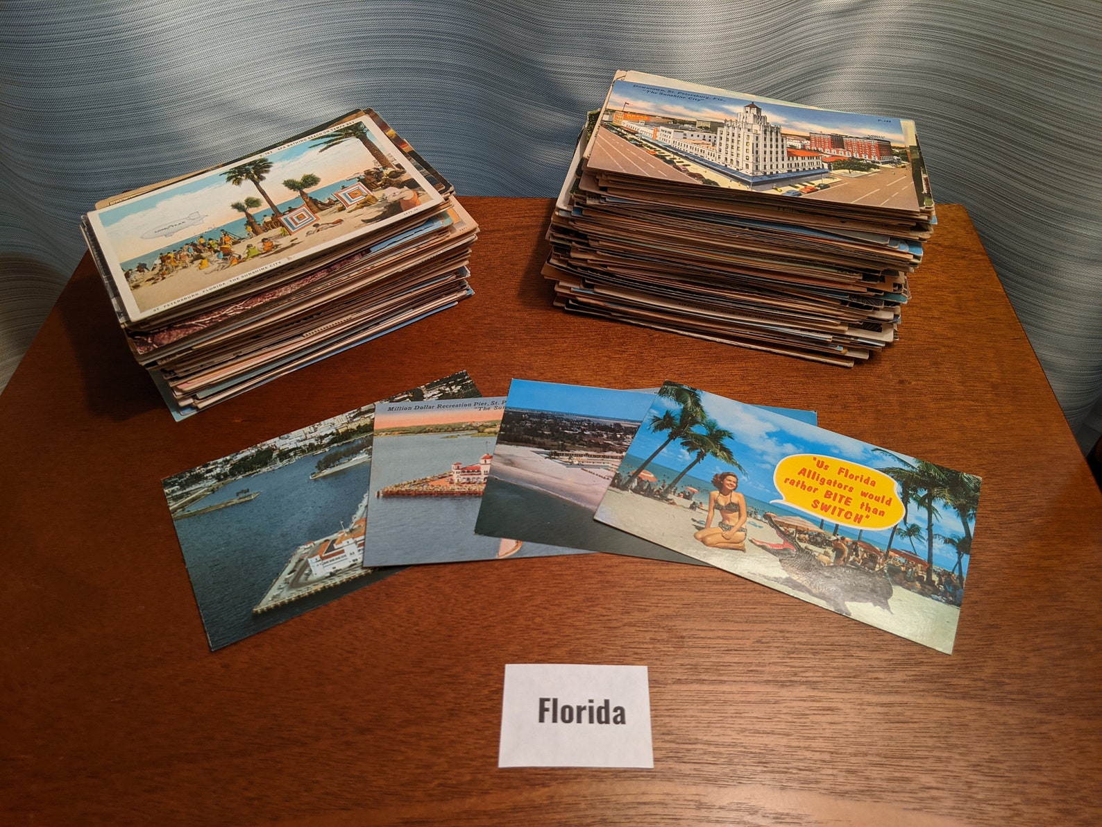 10 Pack USA State Postcards, Vintage and Unused Choose by State Arts and Crafts Supply 1920s to