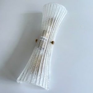 Vintage Murano Glass Sconce, Mid Century  Fixture Light