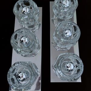 Pair Large Vintage Glass Sconces, Peil Putzler