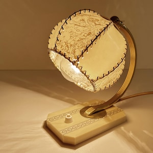 French Art Deco Table Lamp, Vintage Antique Light