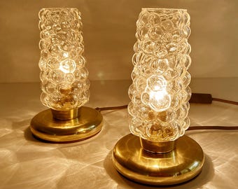Vintage Bubble Lamps, Mid Century Lights, Danish Table Nightstand